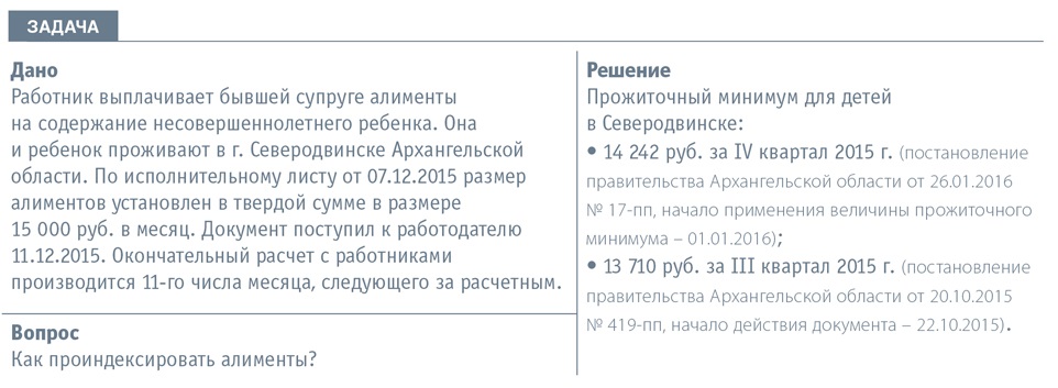 алименты прожиточный минимум на ребенка по району Элвин
