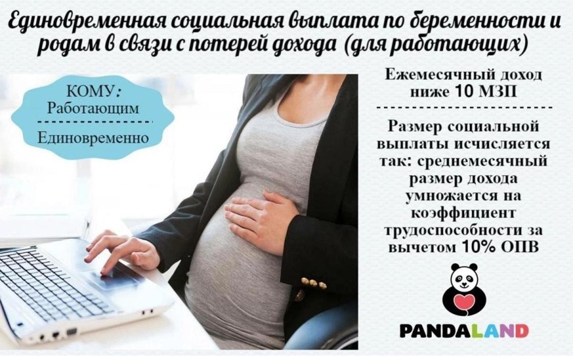 Сумма декретных по беременности и родам